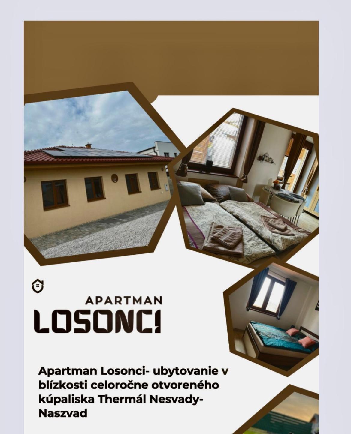 Apartmán LOSONCI pre 2 osoby Naszvad Kültér fotó