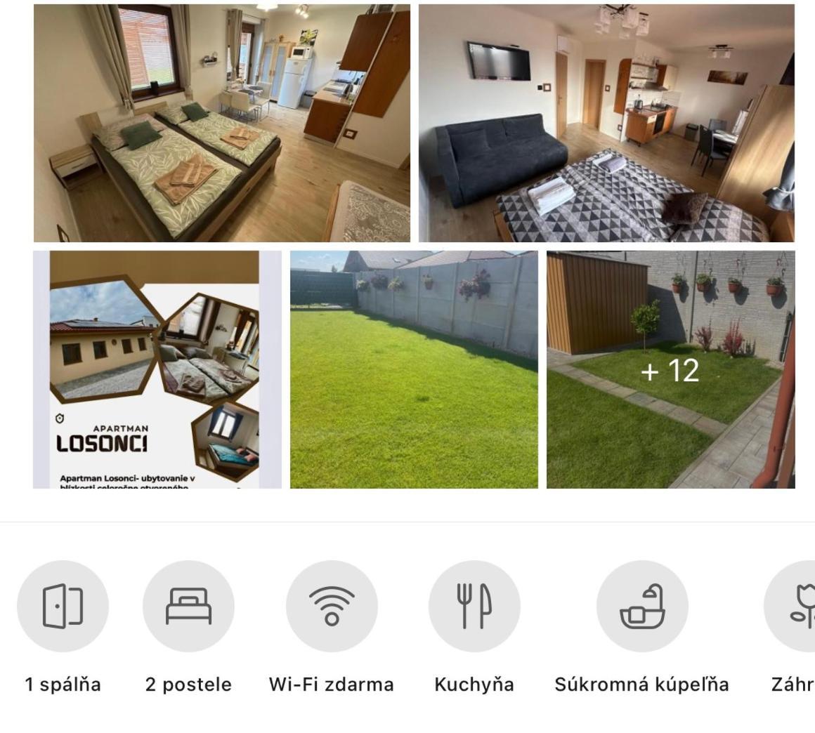 Apartmán LOSONCI pre 2 osoby Naszvad Kültér fotó
